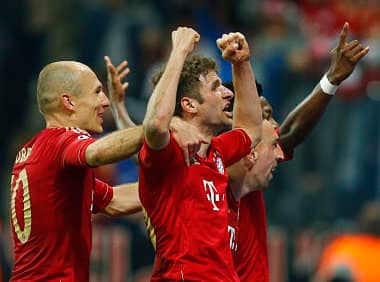 Muller had a superb game for Bayern. Reuters