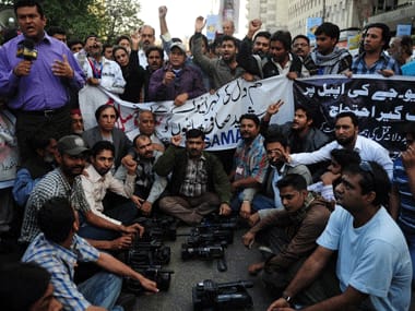Pak journalists. Image used for representational purpose only. AFP.