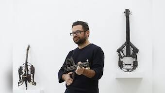 Mexican artist turns firearms into musical instruments 