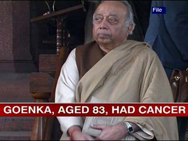 'Takeover specialist' RP Goenka dies at 83 'Takeover specialist' RP Goenka dies at 83