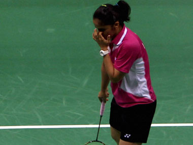 India Open: Saina knocked out, blames wrong line-call India Open: Saina knocked out, blames wrong line-call