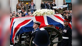 Iron lady Margaret Thatcher laid to rest amid pomp and protest