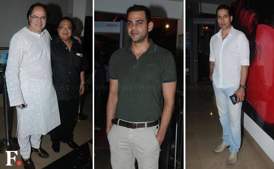 Farooq Shaikh with Rakesh Bedi, Cyrus Sahukar and Sudhanshu Pandey at the special screening of 'Chashme Buddoor'. Sachin Gokhale/Firstpost