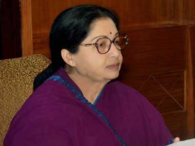 Tamil Badu Chief Minister J Jayalalithaa. PTI