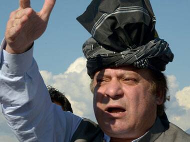 Nawaz Sharif escaped unhurt from the accident. AFP. 