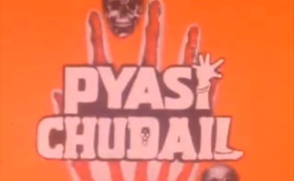 A poster of 1998 fil, Pyasi Chudail. 
