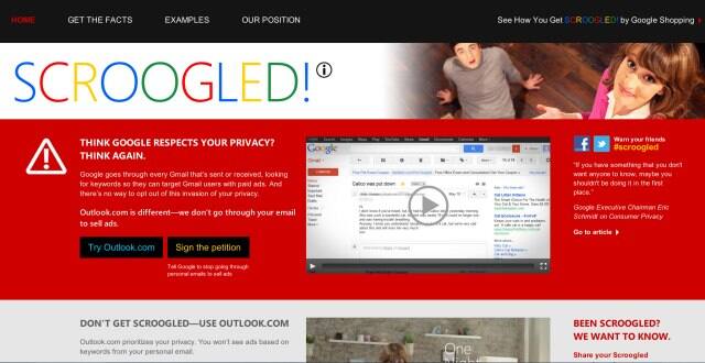 Microsoft's latest Scroogle.