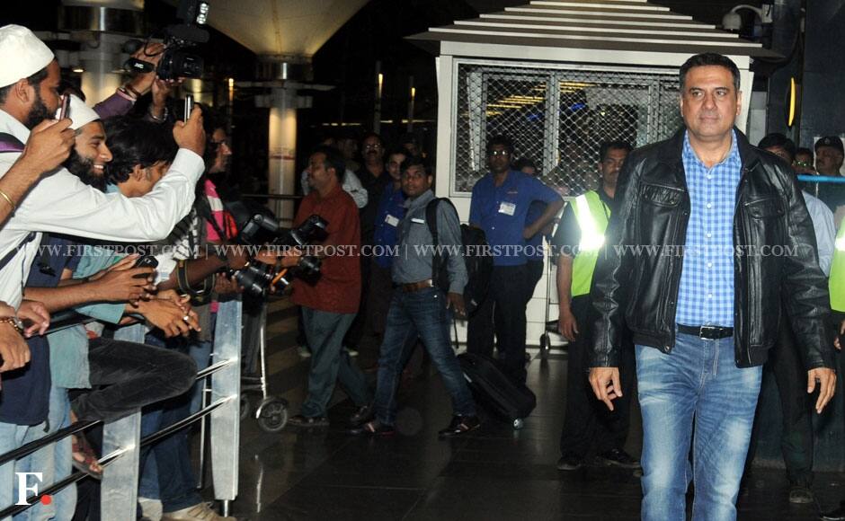 Boman Irani at the Chhatrapati Shivaji International Airport on the wee hours of Wednesday. Sachin Gokhale/Firstpost 