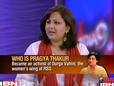 Pragya Thakur is being framed by the Congress Pragya Thakur is being framed by the Congress