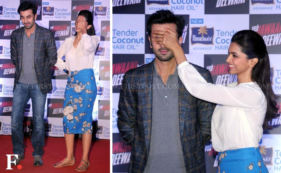 Images: Ranbir, Deepika get playful while promoting Yeh Jawaani Hai Deewani Images: Ranbir, Deepika get playful while promoting Yeh Jawaani Hai Deewani