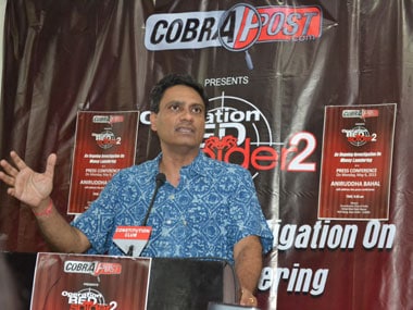 Aniruddha Bahal, editor Cobrapost. Pic: Arlene Chang/Firstpost