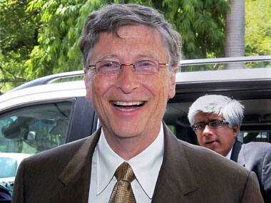 Bill Gates in New Delhi on Wednesday. PTI
