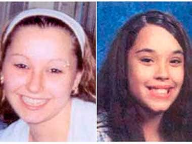 Amanda Marie Berry (L) and Georgina Lynn Dejesus are pictured in this combination photograph in undated handout photos released by the FBI. Reuters