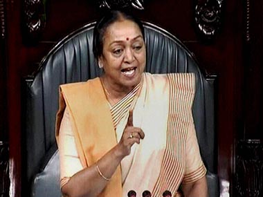 Polite Meira Kumar throws a fit at MP who walks out of LS Polite Meira Kumar throws a fit at MP who walks out of LS