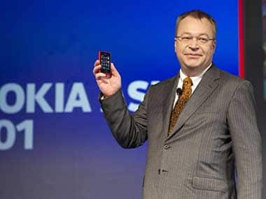 Nokia CEO Stephen Elop at the launch of Asha 501 in India. Image from Nokia 