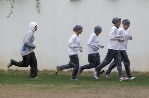 Saudi schoolgirls allowed to play sports, but in 'decent dress' Saudi schoolgirls allowed to play sports, but in 'decent dress'