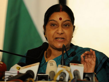 Corrupt UPA govt emptied India's coffers: Sushma tells PM Corrupt UPA govt emptied India's coffers: Sushma tells PM