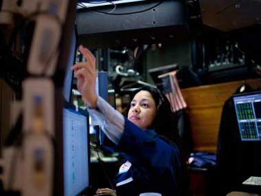 Representational image of a woman trader on the floor of the NYSE. Getty Images