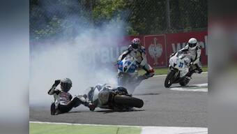 Bad weather forces Mahi Racing riders to crash out of Monza