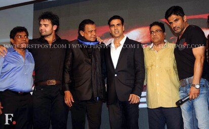Images: Akshay Kumar, Sunil Shetty and Mithun at Enemmy's music launch -  Photos News , Firstpost