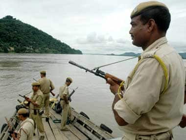 Shadow of the gun. AFP