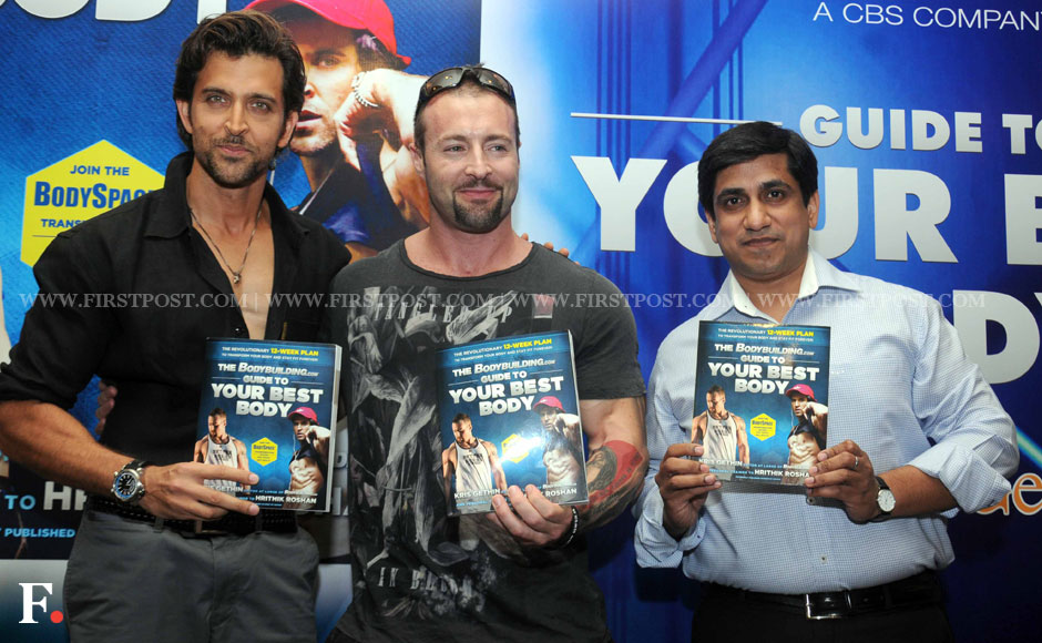 Images: Hrithik Roshan launch Kris Gethin's fitness book Images: Hrithik Roshan launch Kris Gethin's fitness book