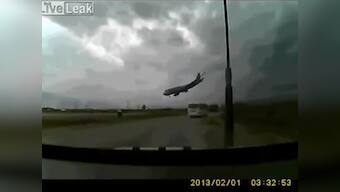 Dramatic video shows Boeing 747 crash after taking off