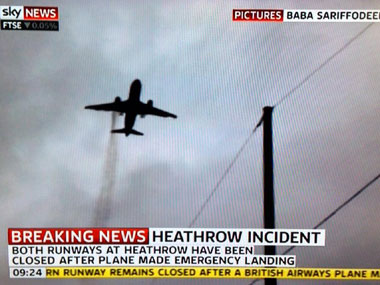 Heathrow runways shut as British Airlines plane makes emergency landing Heathrow runways shut as British Airlines plane makes emergency landing