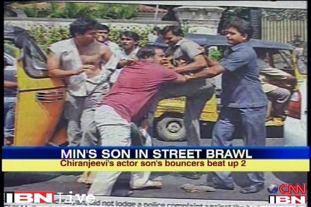 Chiranjeevi's son says pictures morphed to include him in brawl Chiranjeevi's son says pictures morphed to include him in brawl