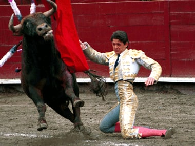 A Spanish bullfighter. Reuters. 