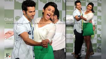 Images: Parineeti Chopra and Varun Dhawan launch WeChat app