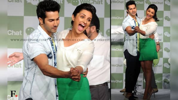 Images: Parineeti Chopra and Varun Dhawan launch WeChat app