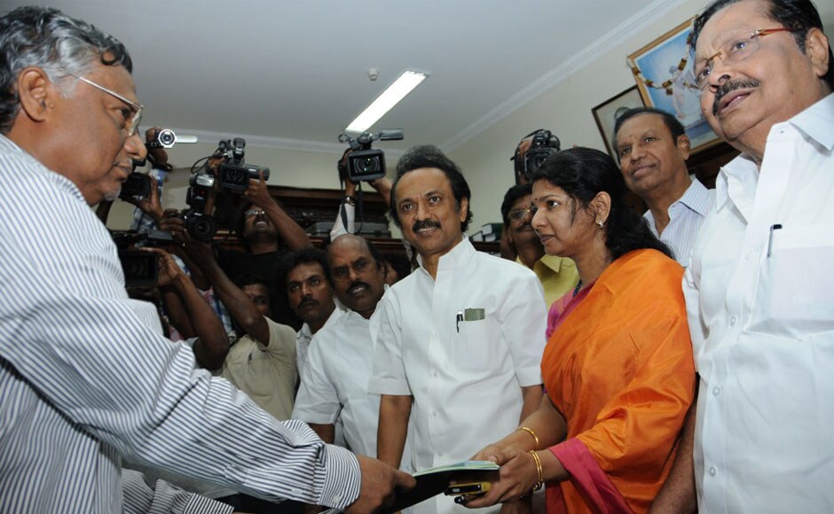 Images Dmk S Kanimozhi Files Nomination For Rajya Sabha Polls Photos News Firstpost