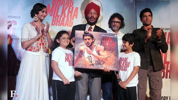 Images: 'Flying Sikh' Milkha Singh launches trailer of 'Bhaag Milkha Bhaag'