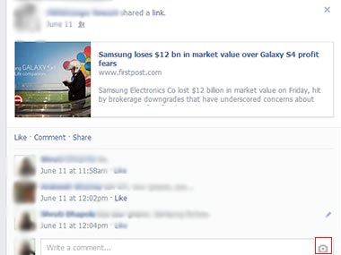 Ahead of 20 June event, Facebook lets users add photos in comments  Ahead of 20 June event, Facebook lets users add photos in comments