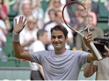 Roger Federer had to go three sets to win his first title this season. AP