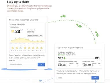 Google’s new Instant search feature. Screengrab. 
