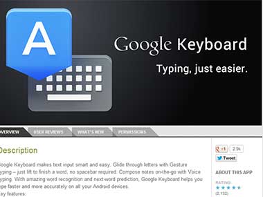 Google Computer Keyboard Google Keyboard available on Play Store for free – Firstpost