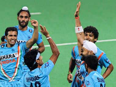 File photo of Indian players celebrating. Reuters
