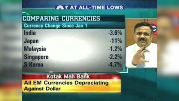 Rupee fall unique due to FII outflows from debt market