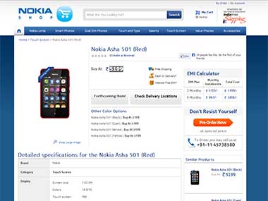 Nokia Asha 501 is available for pre-booking now. 