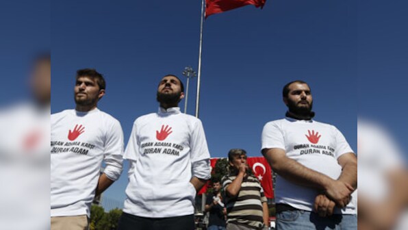 'Standing man' protest pleasing to the eye, says Turkey deputy PM