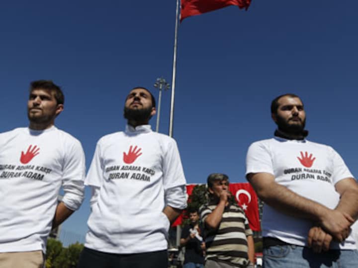 'Standing man' protest pleasing to the eye, says Turkey deputy PM