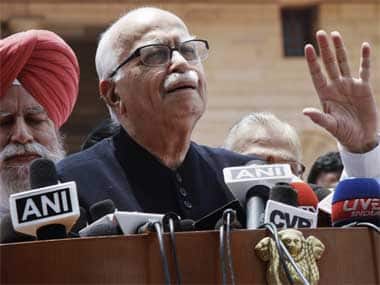 Is Advani just not willing to see the writing on the wall? Reuters
