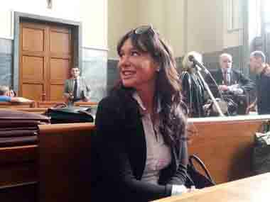  Nicole Minetti attends a hearing of a trial of former Italian Premier Silvio Berlusconi. AP image