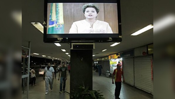 Brazil leader breaks silence about protests 