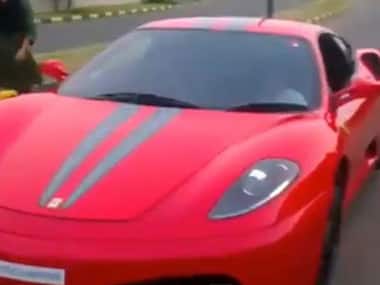 A screenshot of Nisham's Ferrari. Youtube image
