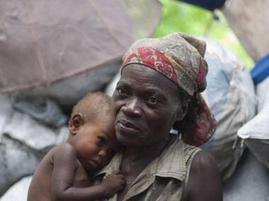Hungers stalks Haiti. AFP.