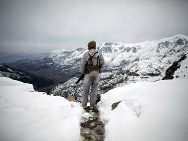 A Pakistani soldier on guard. Reuters