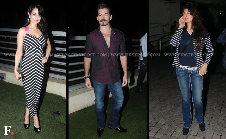 Images: Ameesha, Neil at a special screening of Shortcut Romeo Images: Ameesha, Neil at a special screening of Shortcut Romeo